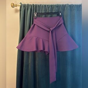 Zara Trumpet Mini Skirt with Belt